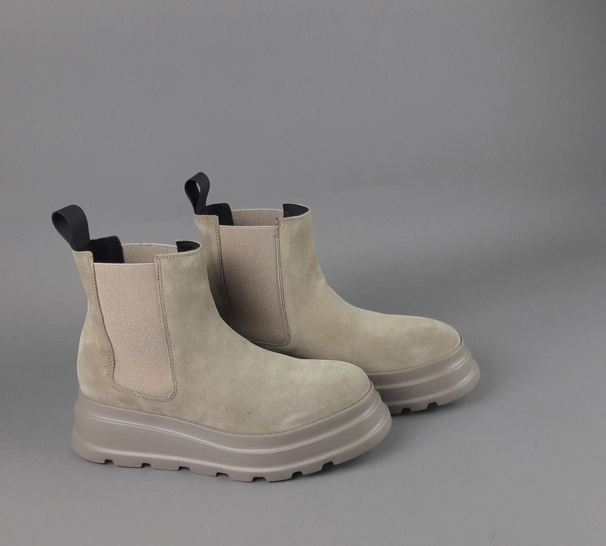Frau Tronchetto Donna Camoscio Beige Opaco Elastici Laterali
