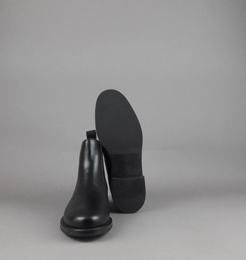 Frau Tronchetto Donna Pelle Nero Elastici Laterali
