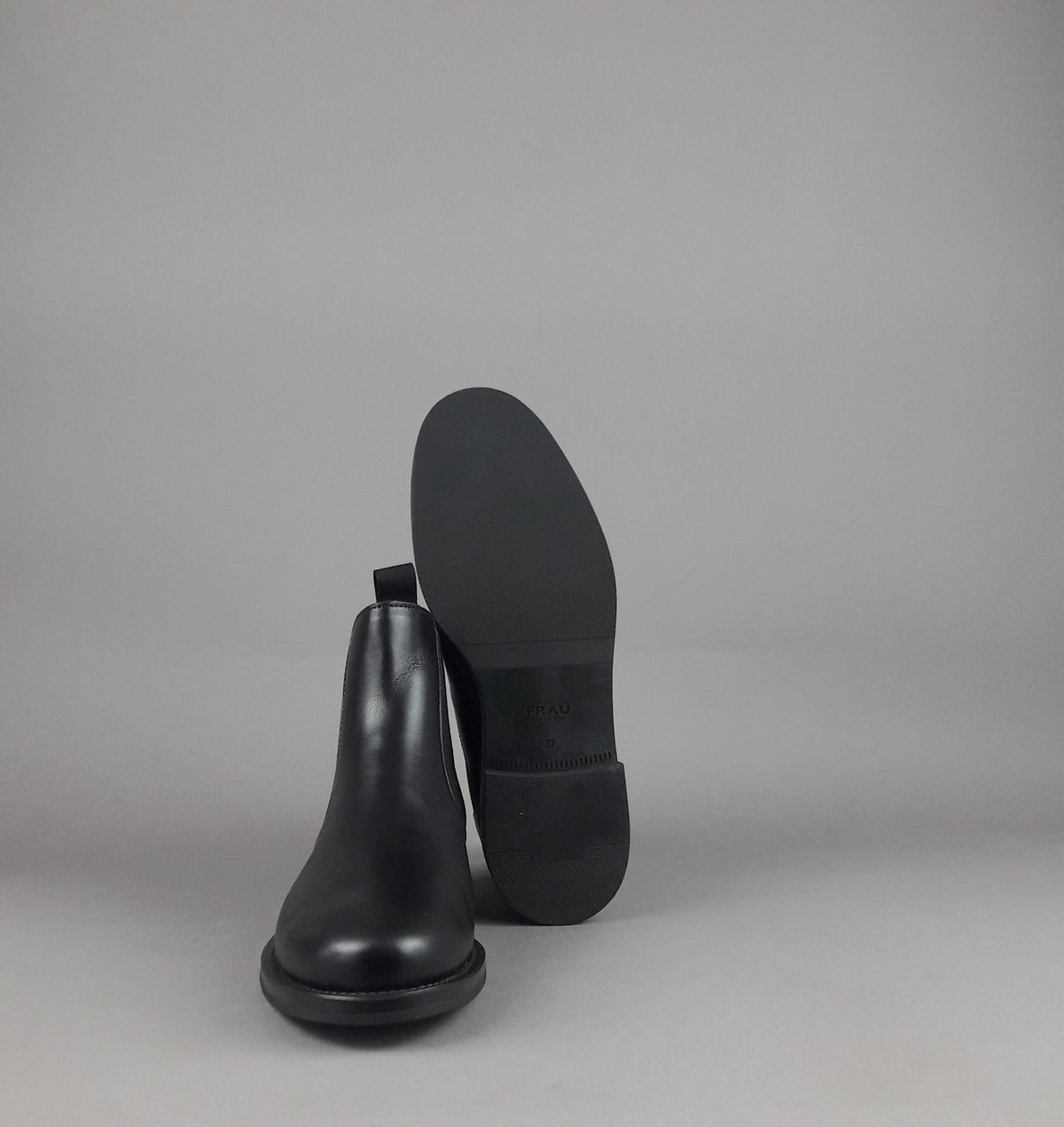 Frau Tronchetto Donna Pelle Nero Elastici Laterali