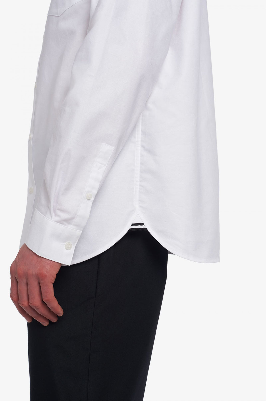 Fred Perry Camicia Uomo Cotone Oxford Bianco Button-Down