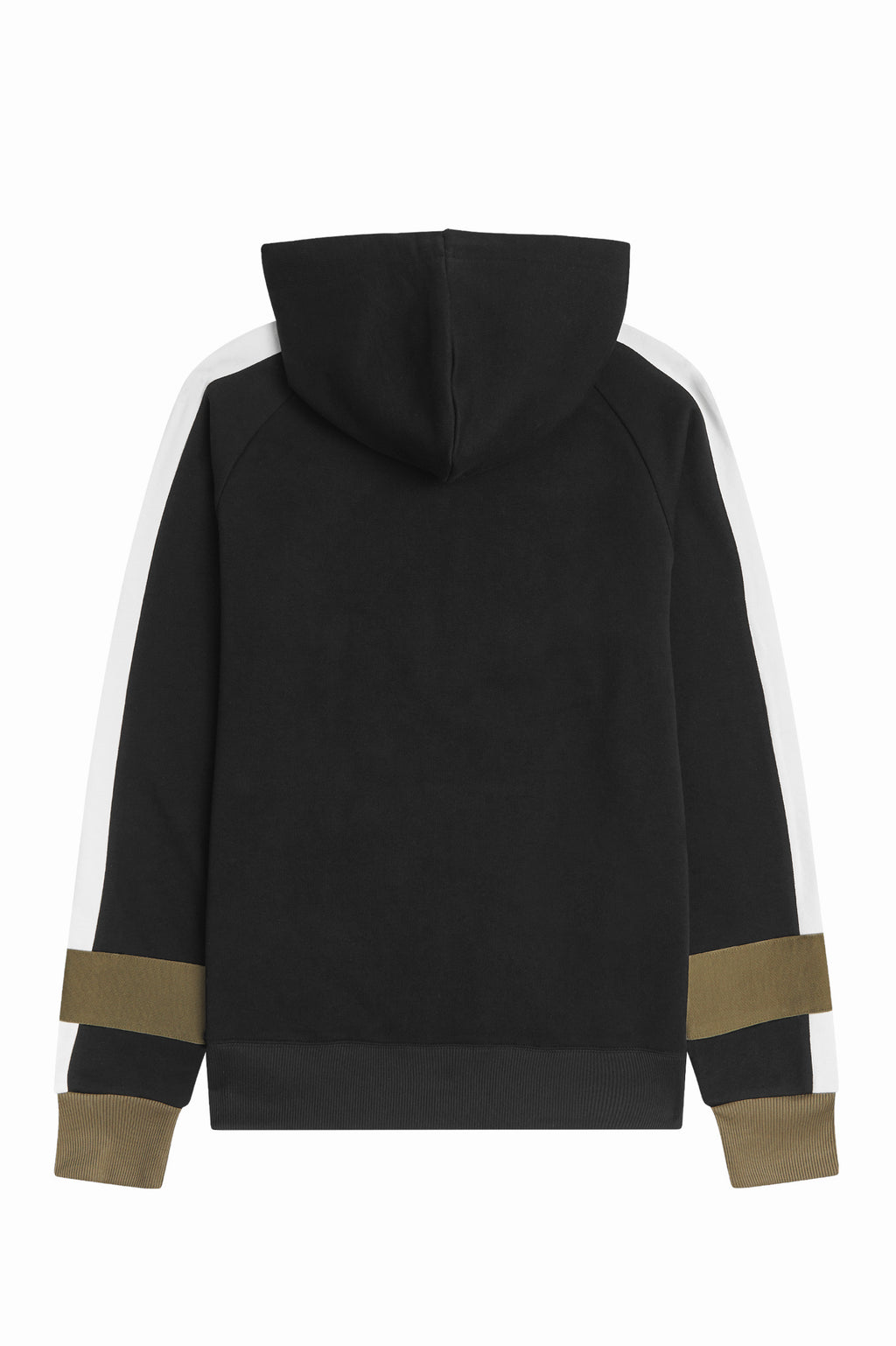 Fred Perry Felpa Con Cappuccio E Riga Uomo Cotone Nero