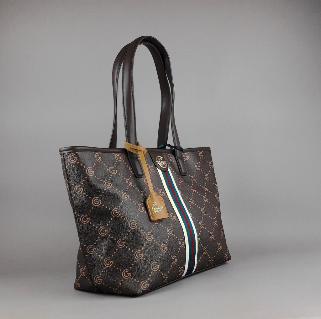 Gabriella Gucci Borsa Shopping Donna Marrone Scuro