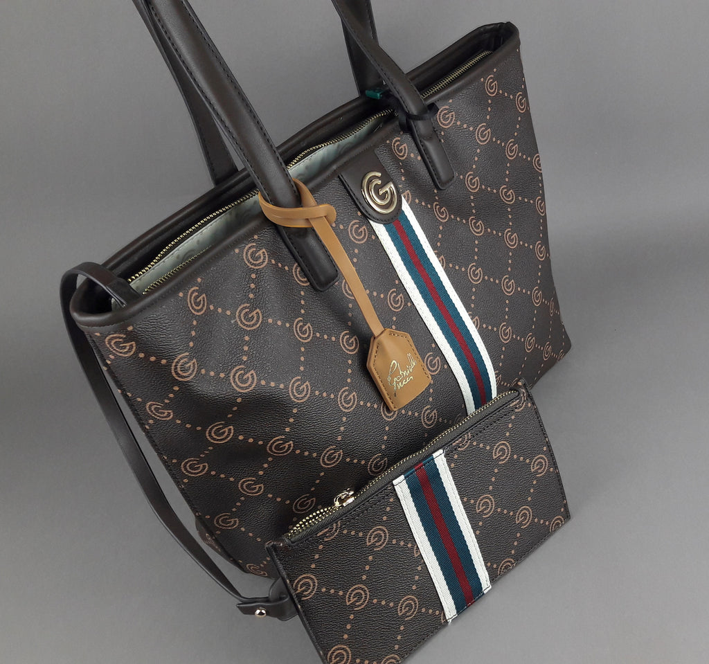 Gabriella Gucci Borsa Shopping Donna Marrone Scuro