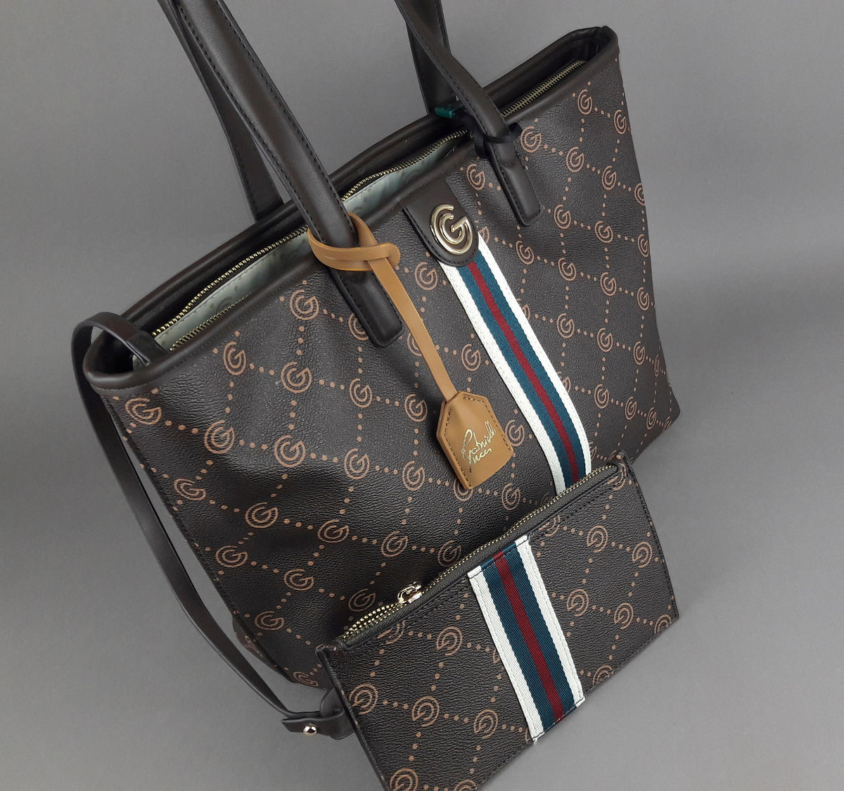 Gabriella Gucci Borsa Shopping Donna Marrone Scuro