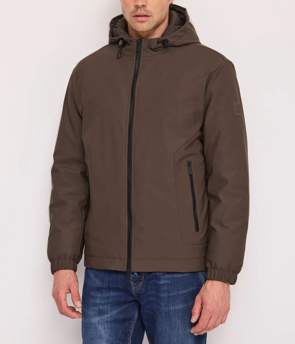 Gaudì Giubbino Corto Uomo Nylon Marrone Scuro