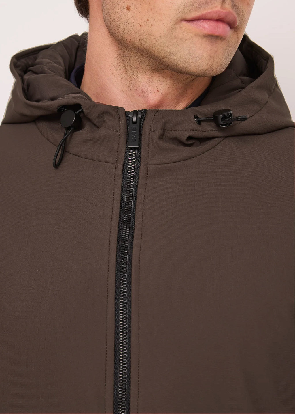 Gaudì Giubbino Corto Uomo Nylon Marrone Scuro