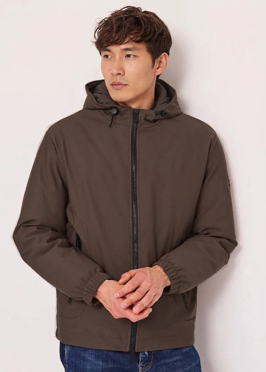 Gaudì Giubbino Corto Uomo Nylon Marrone Scuro