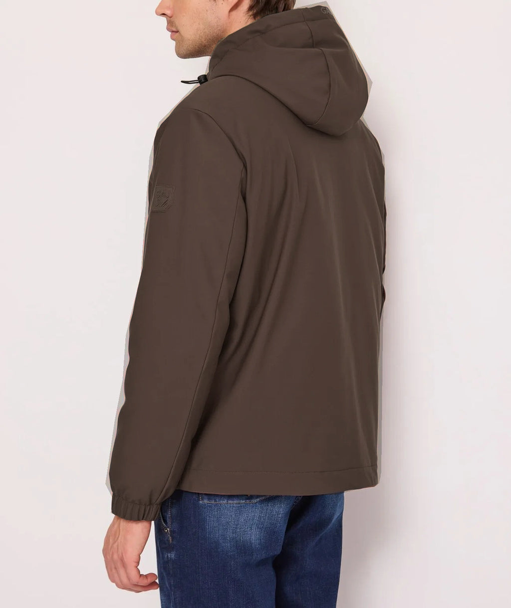 Gaudì Giubbino Corto Uomo Nylon Marrone Scuro