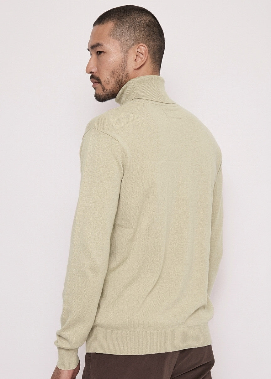 Gaudì Maglia Uomo Collo Alto Beige