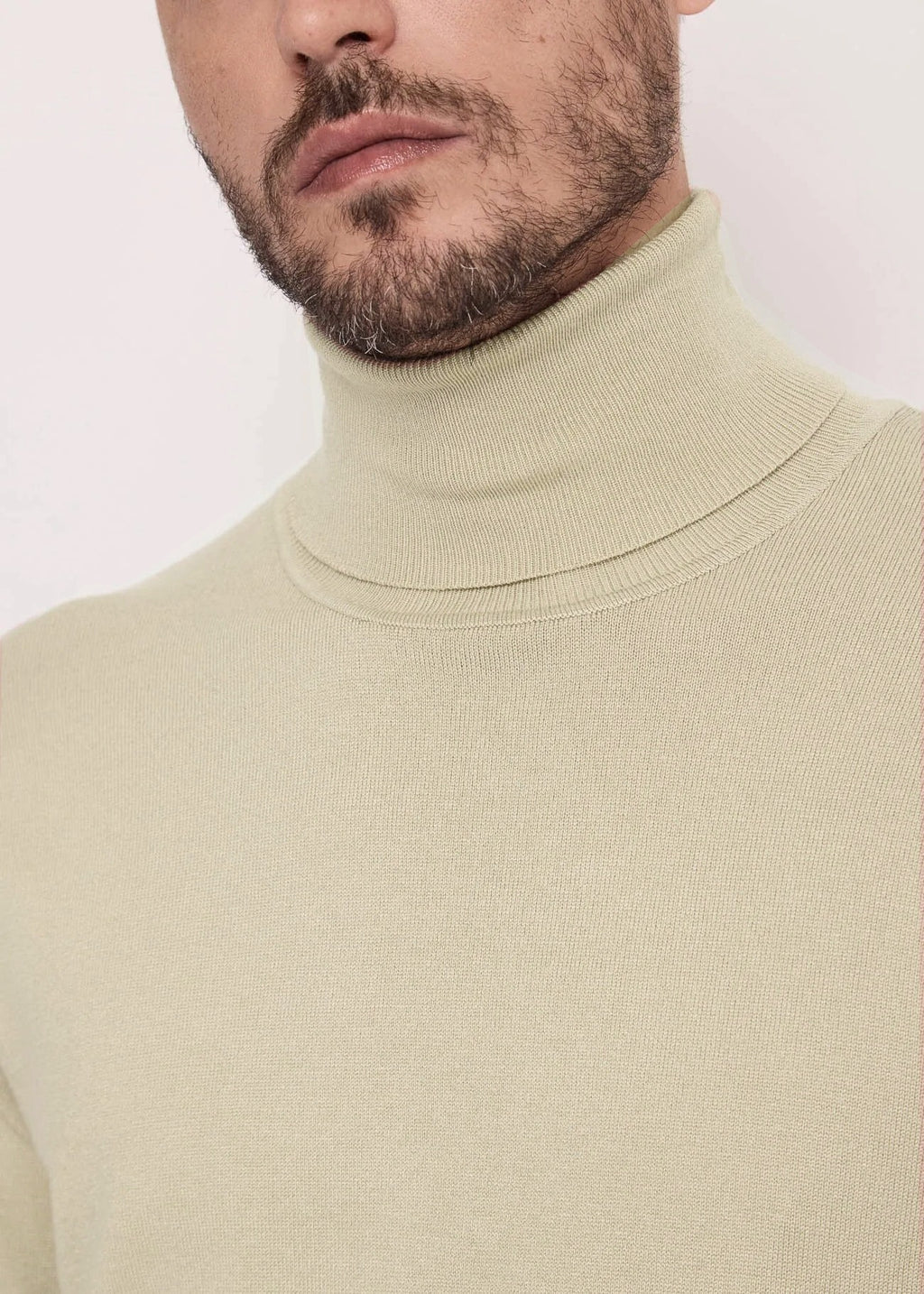 Gaudì Maglia Uomo Collo Alto Beige