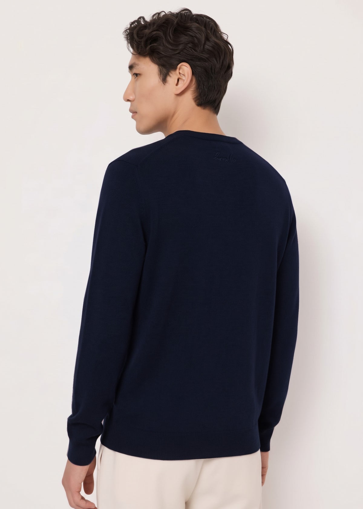 Gaudì Maglia Uomo Lana E Cashmere Blu Scuro