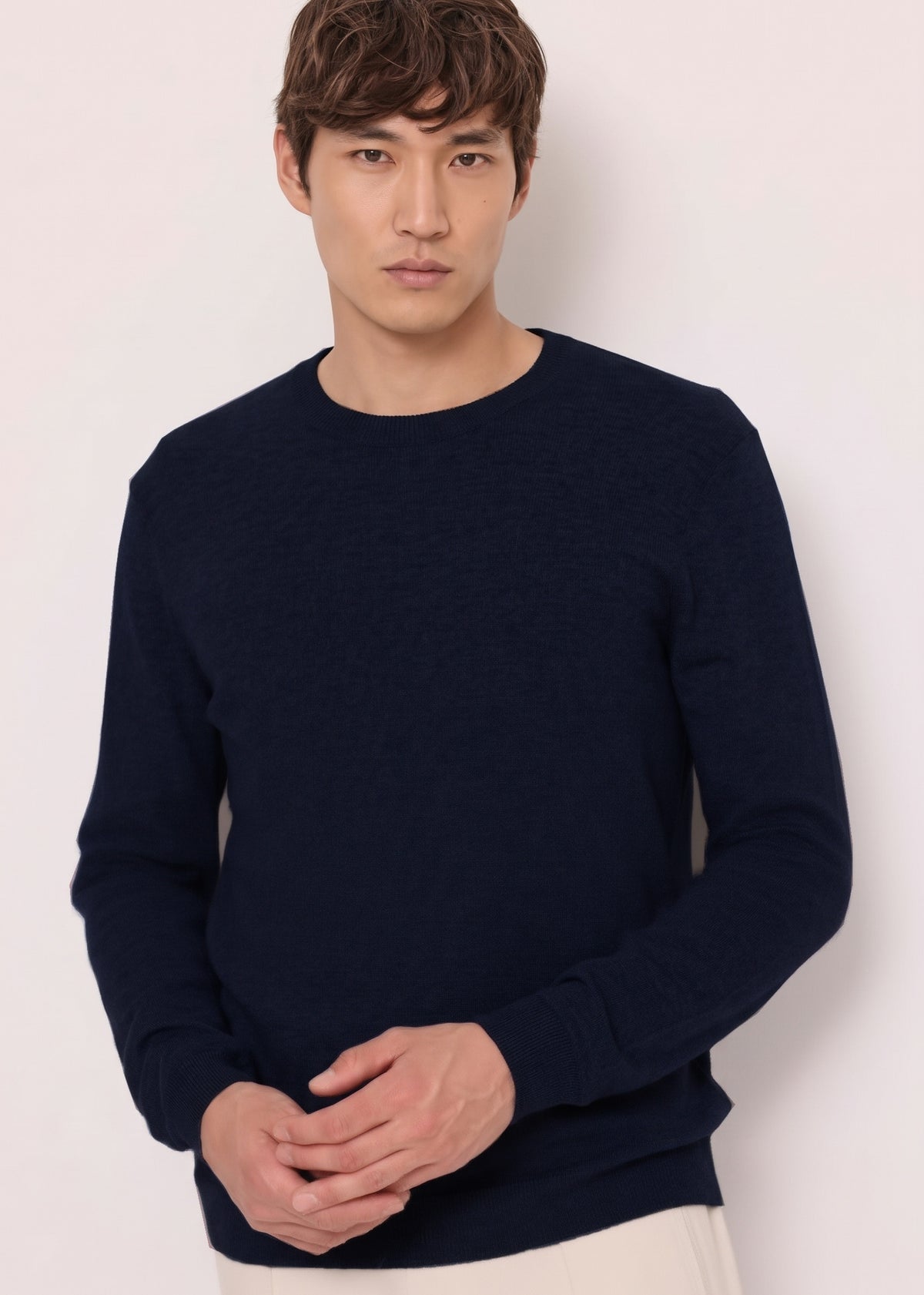 Gaudì Maglia Uomo Lana E Cashmere Blu Scuro