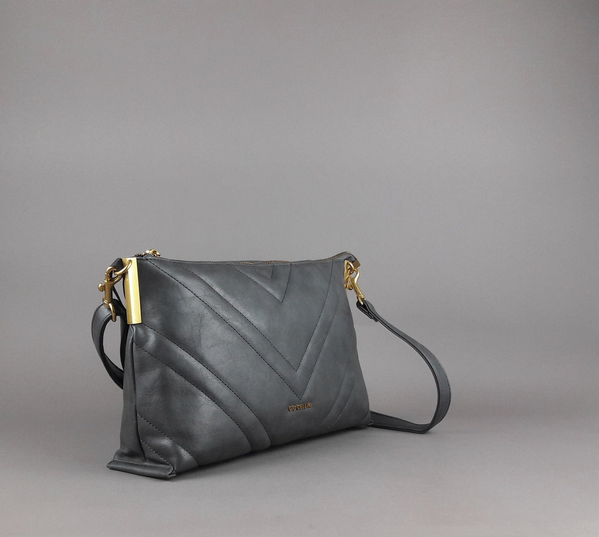 Gio Cellini Borsa A Spalla Donna Grigio
