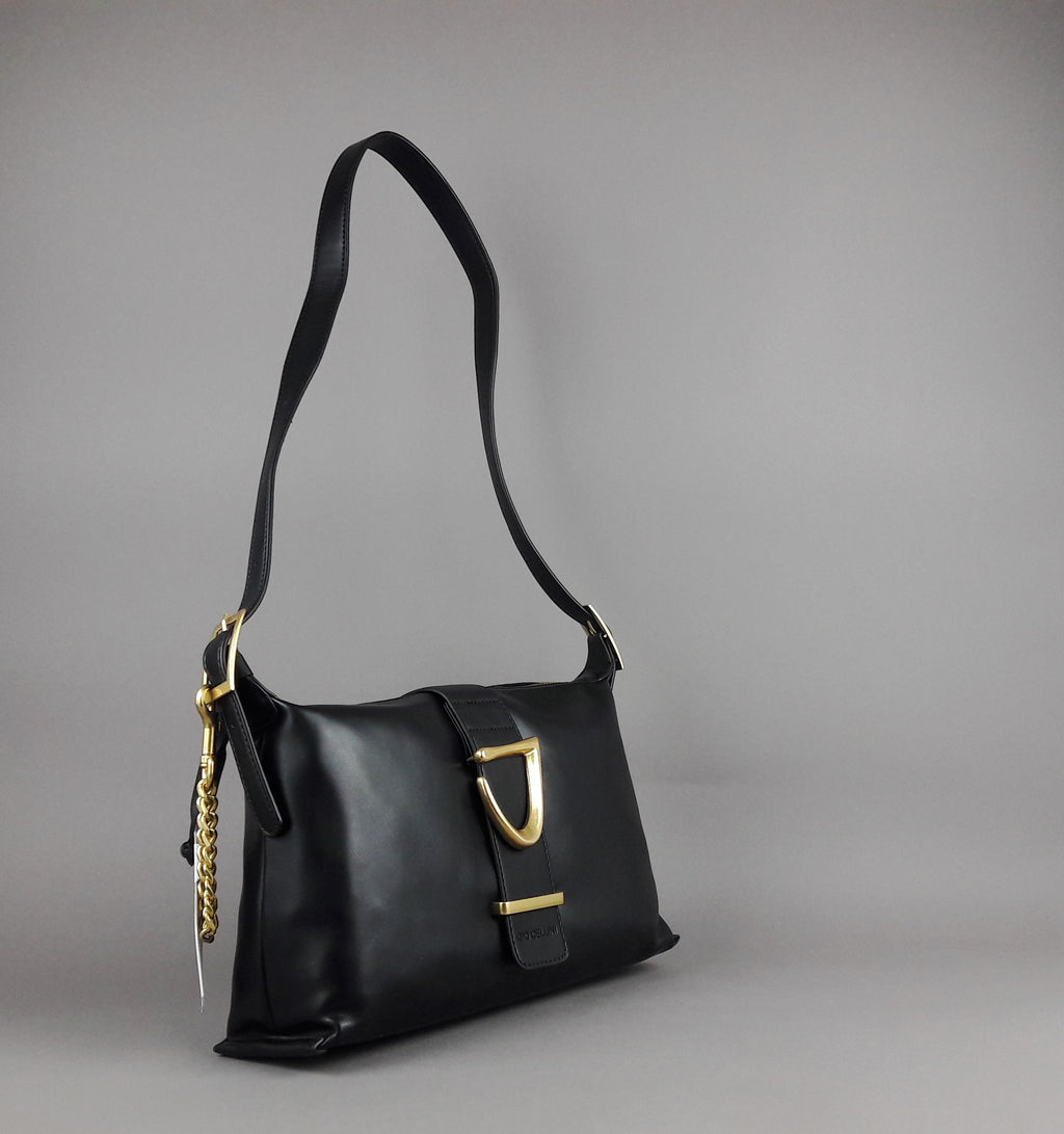 Gio Cellini Borsa A Spalla Donna Pu Nero