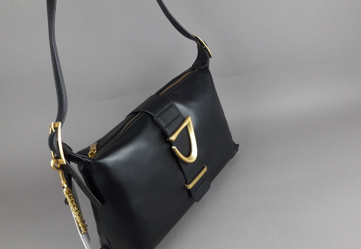 Gio Cellini Borsa A Spalla Donna Pu Nero