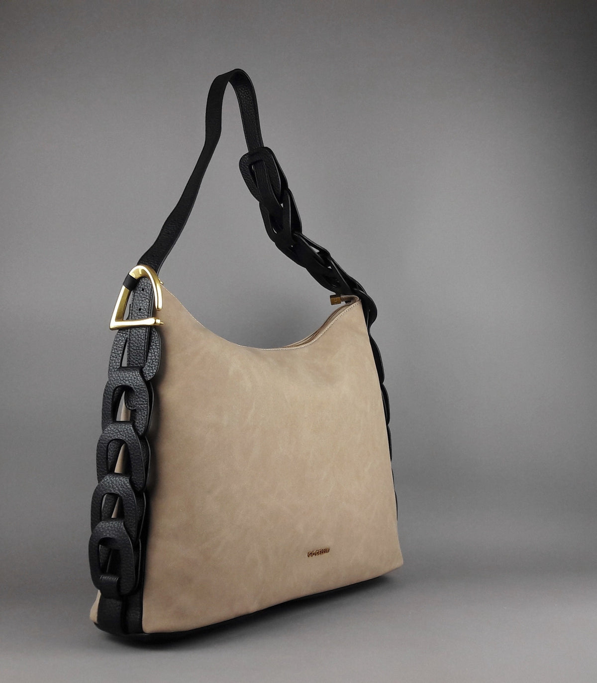 Gio Cellini Borsa A Spalla Grande Donna Beige