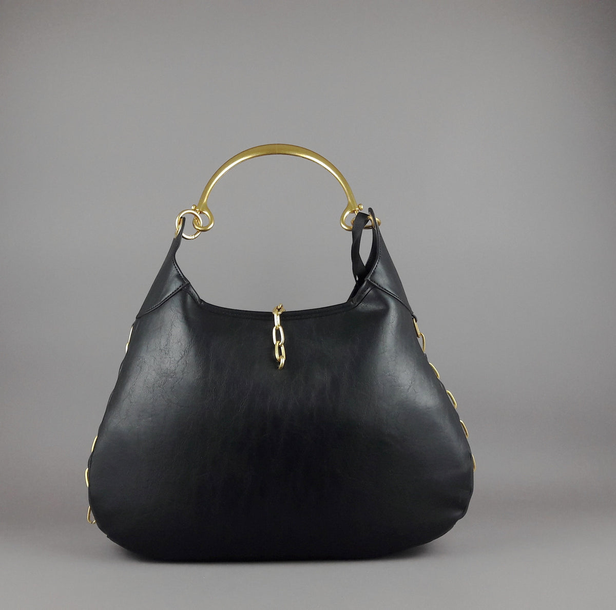 Gio Cellini Borsa A Spalla Grande Donna Nero