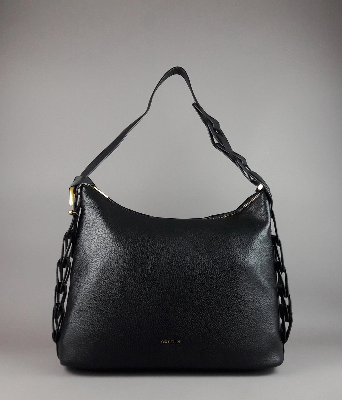 Gio Cellini Borsa A Spalla Grande Donna Nero