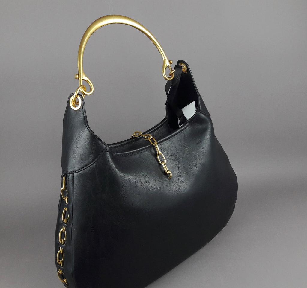 Gio Cellini Borsa A Spalla Grande Donna Nero