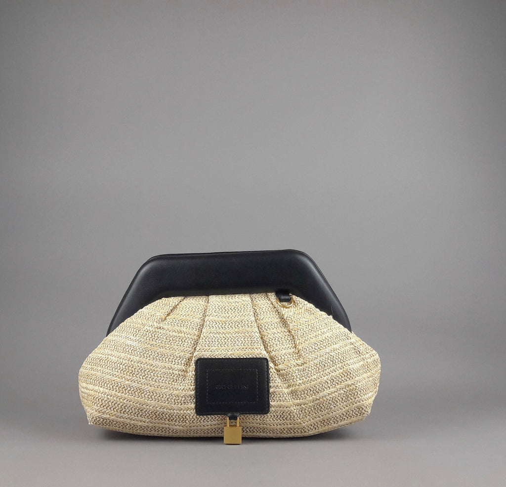 Gio Cellini Clutch Donna Rafia Beige