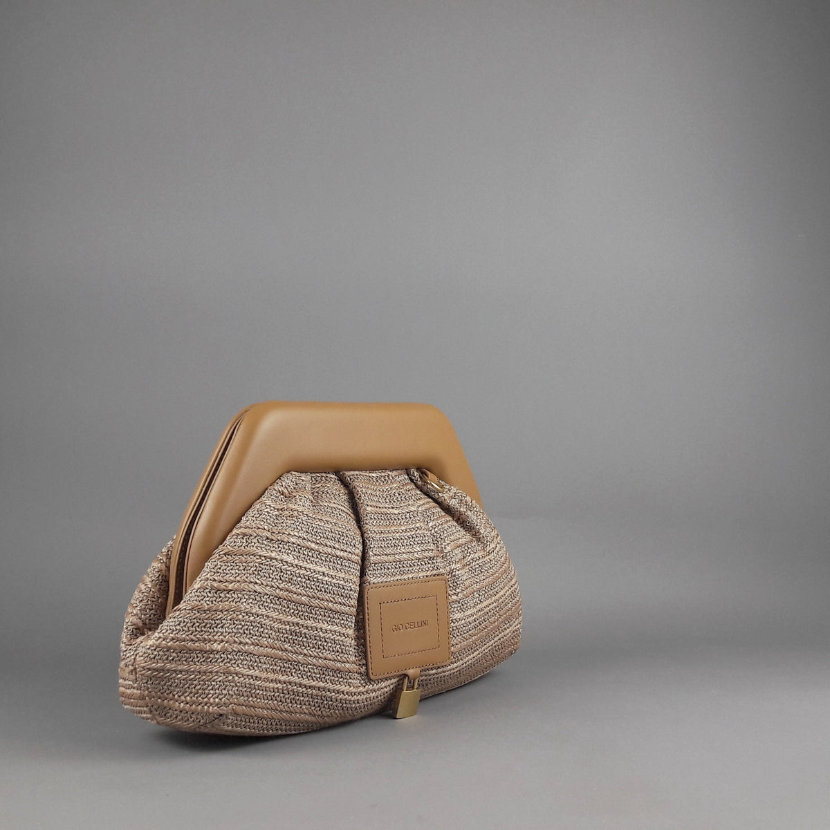 Gio Cellini Clutch Donna Rafia Corda