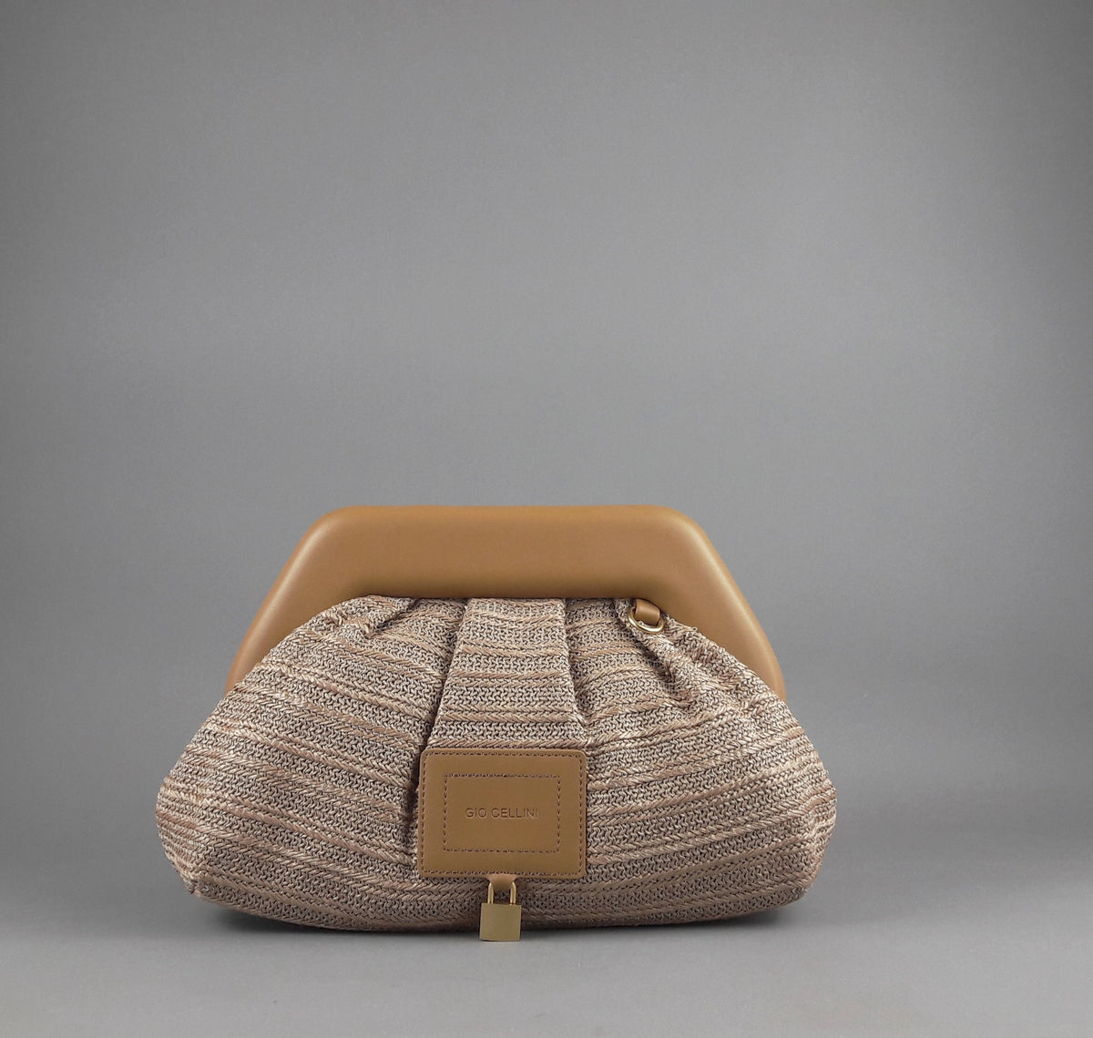 Gio Cellini Clutch Donna Rafia Corda