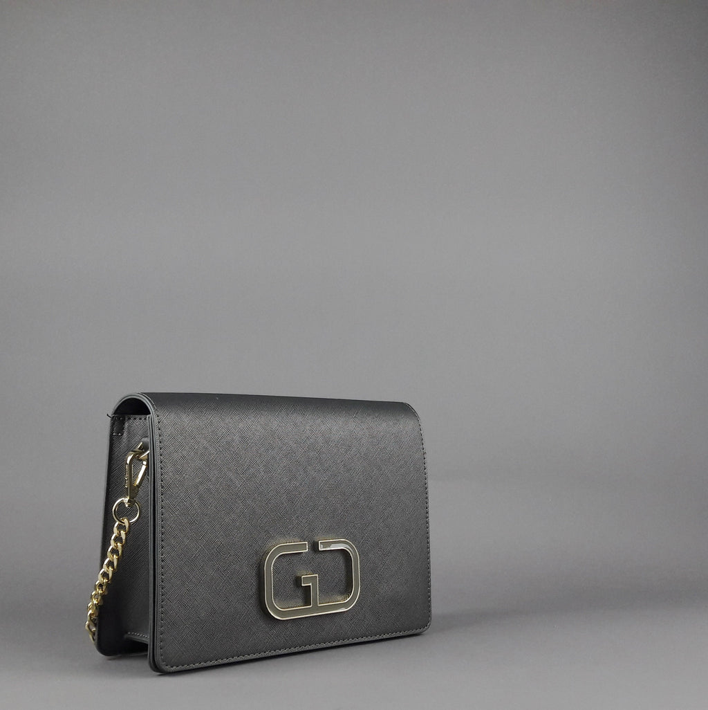 Gio Cellini Borsa A Spalla Donna Pu Saffiano Grigio