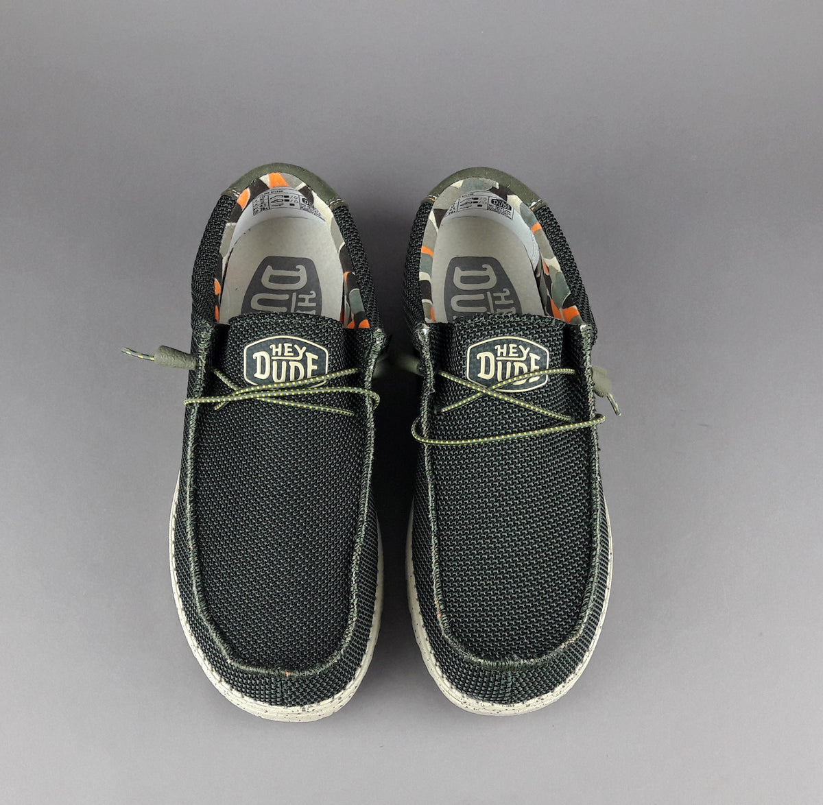 Hey Dude Sneakers Unisex Wally Sox Tessuto Stretch Verde Militare