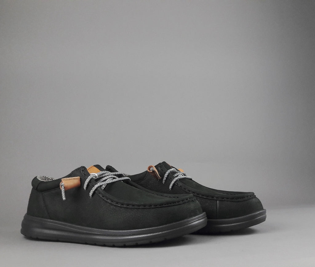 Hey Dude Sneakers Wally Grip Nabuk Nero