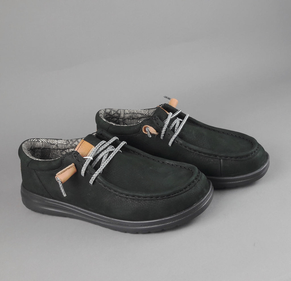 Hey Dude Sneakers Wally Grip Nabuk Nero