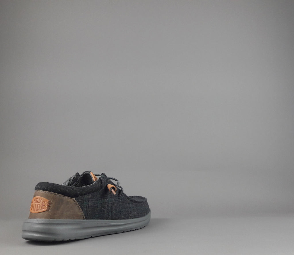 Hey Dude Sneakers Wally Grip Wool Lana Grigio Plaid