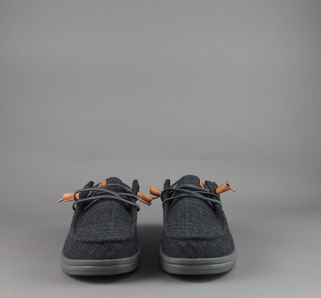 Hey Dude Sneakers Wally Grip Wool Lana Grigio Plaid