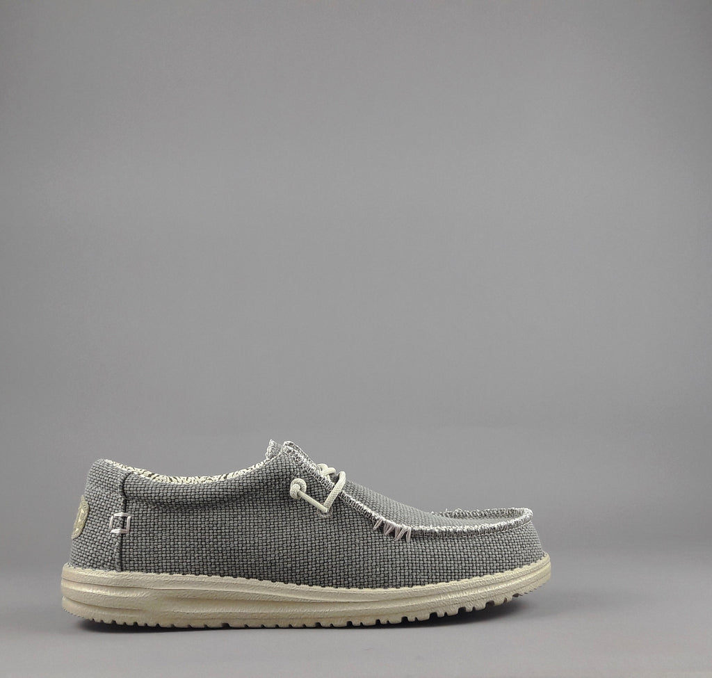Hey Dude Wally Braided Tessuto Verde Militare Tenue