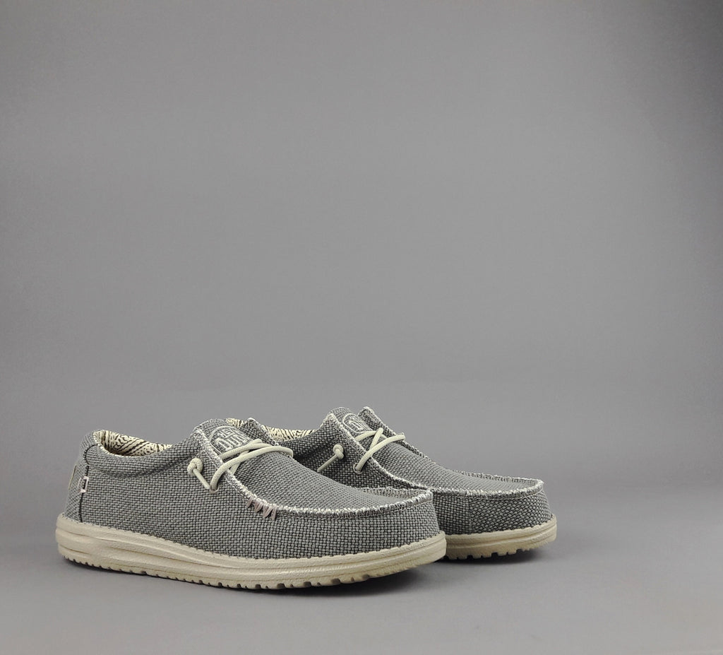 Hey Dude Wally Braided Tessuto Verde Militare Tenue
