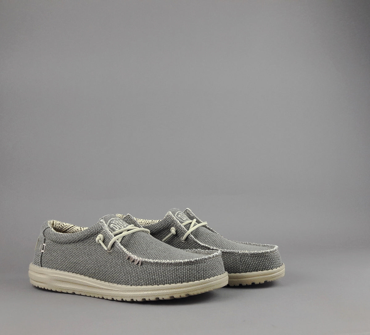 Hey Dude Wally Braided Tessuto Verde Militare Tenue