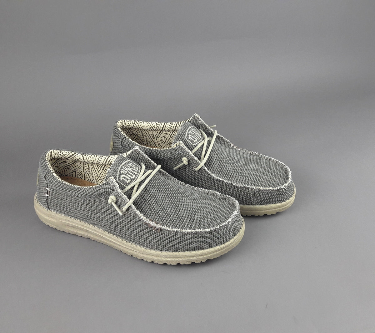 Hey Dude Wally Braided Tessuto Verde Militare Tenue