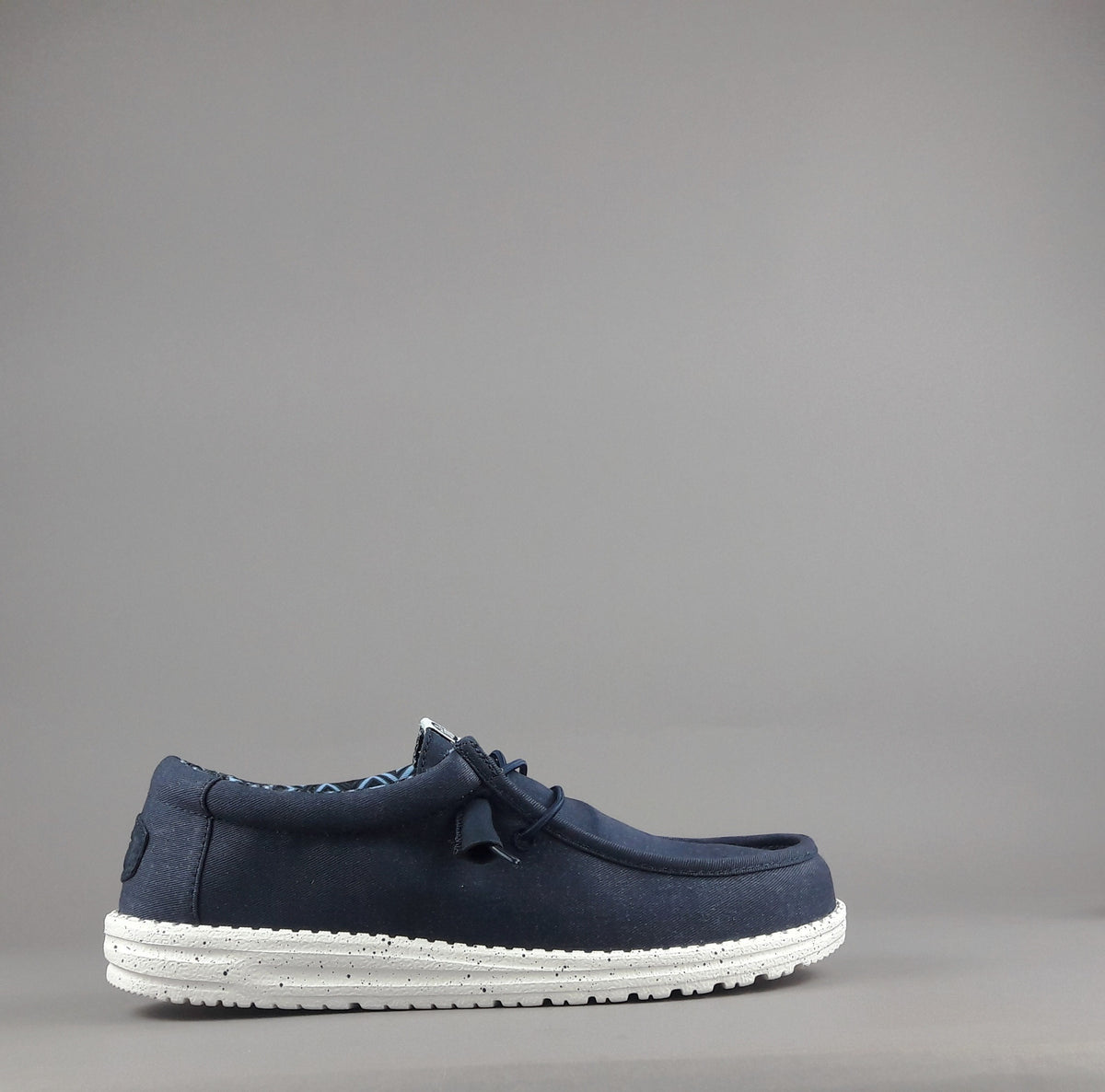 Hey Dude Wally Stretch Canvas Tessuto Blu Scuro