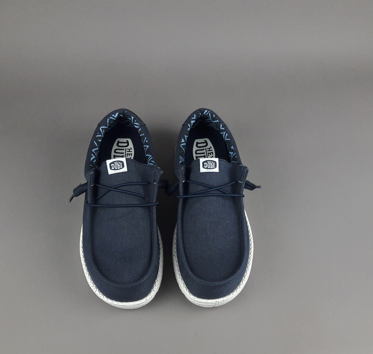 Hey Dude Wally Stretch Canvas Tessuto Blu Scuro