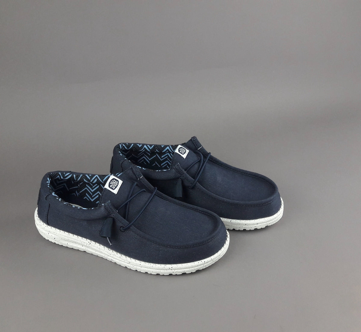Hey Dude Wally Stretch Canvas Tessuto Blu Scuro
