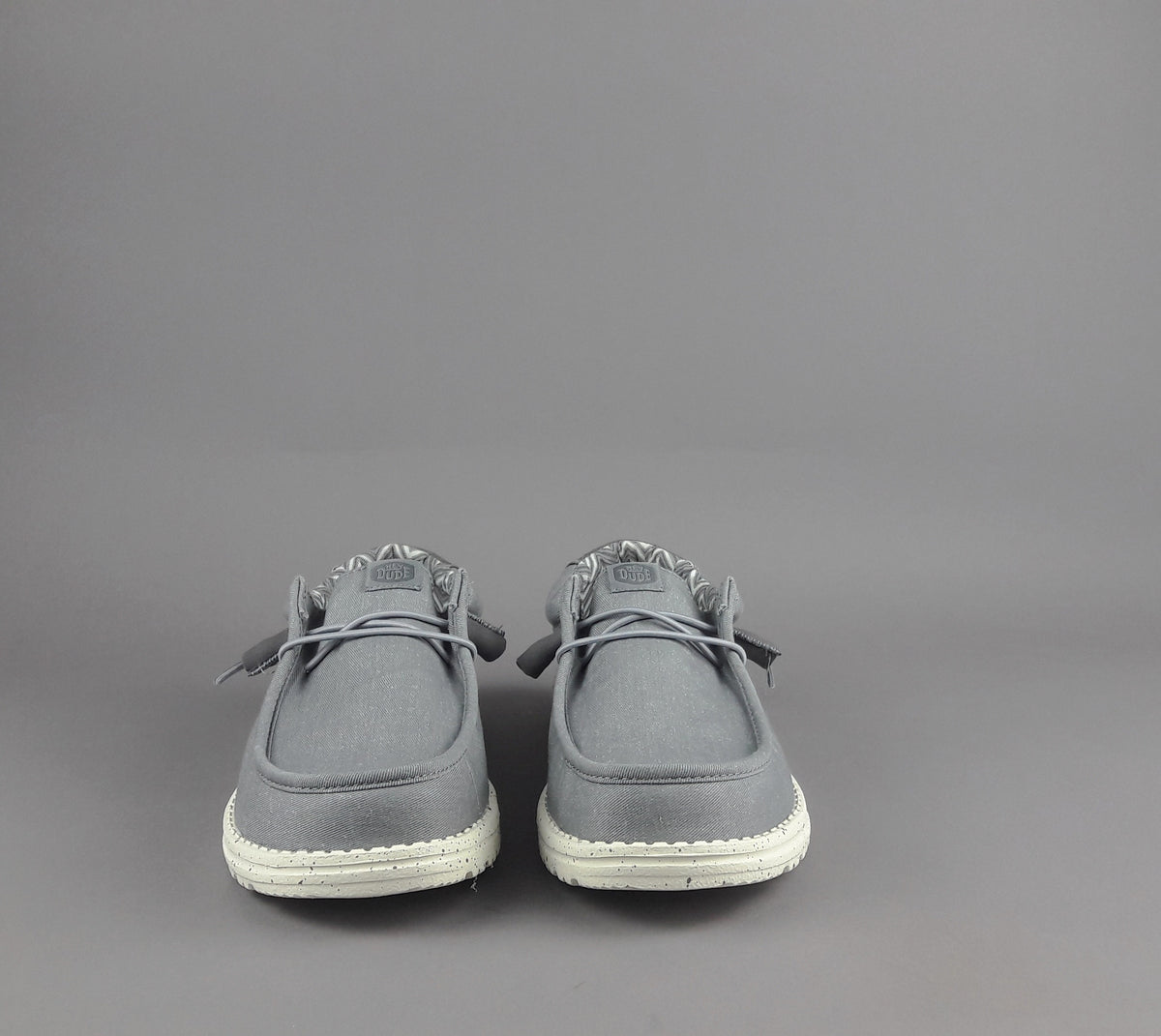 Hey Dude Wally Stretch Canvas Tessuto Grigio