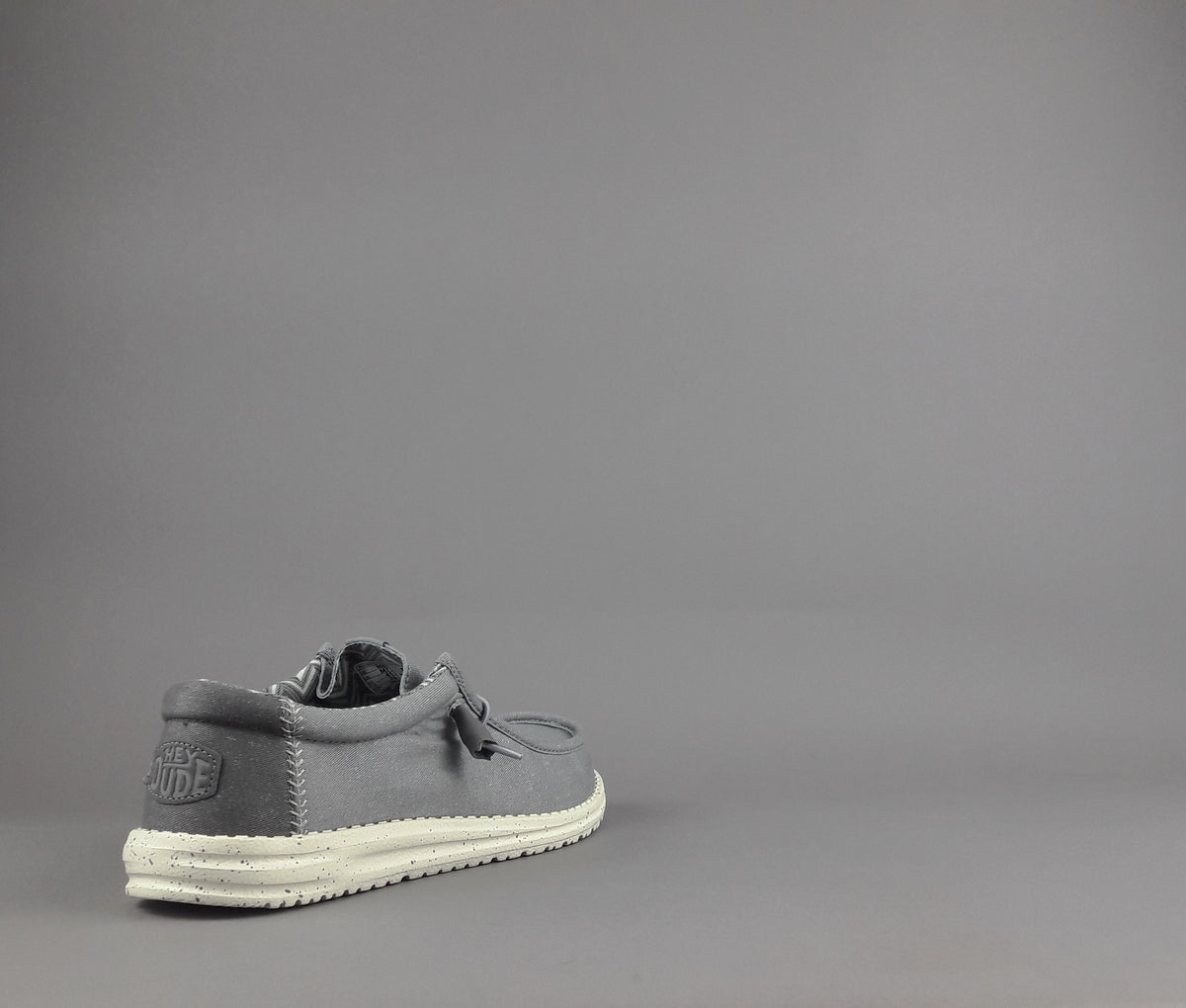 Hey Dude Wally Stretch Canvas Tessuto Grigio