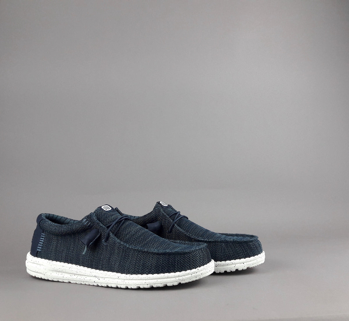 Hey Dude Wally Stretch Sox Tessuto Blu Scuro