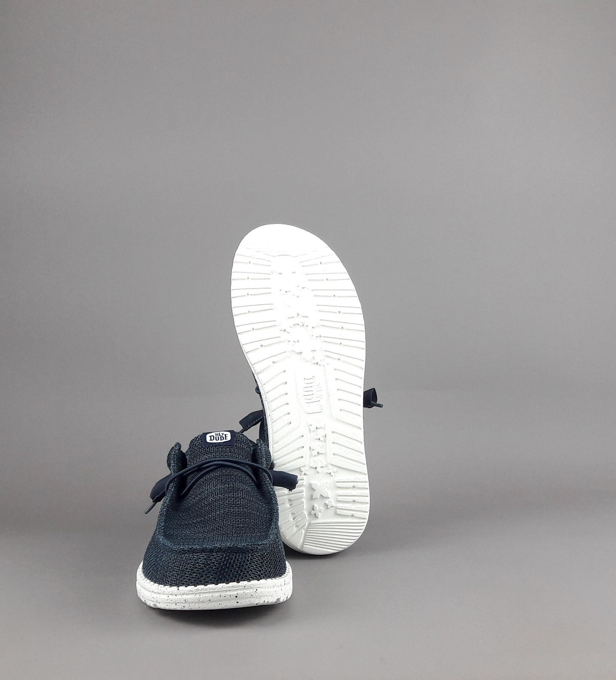 Hey Dude Wally Stretch Sox Tessuto Blu Scuro