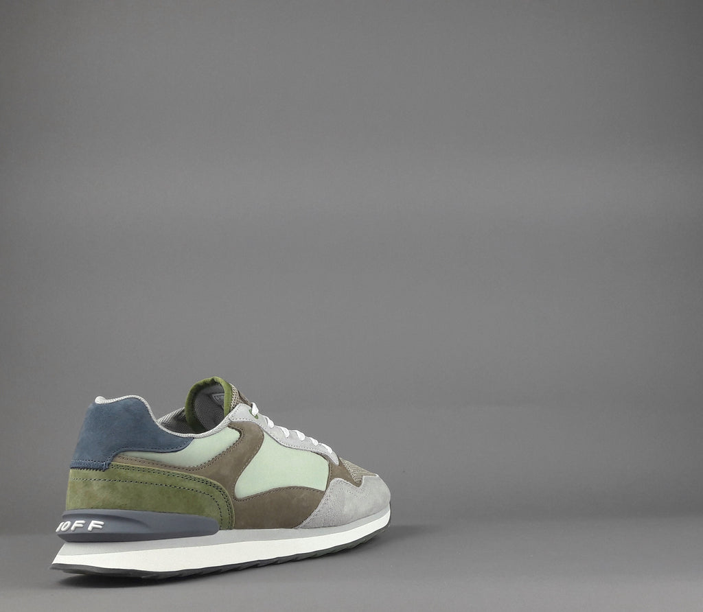 Hoff Sneakers Uomo City Baku Camoscio Tela Grigio Chiaro