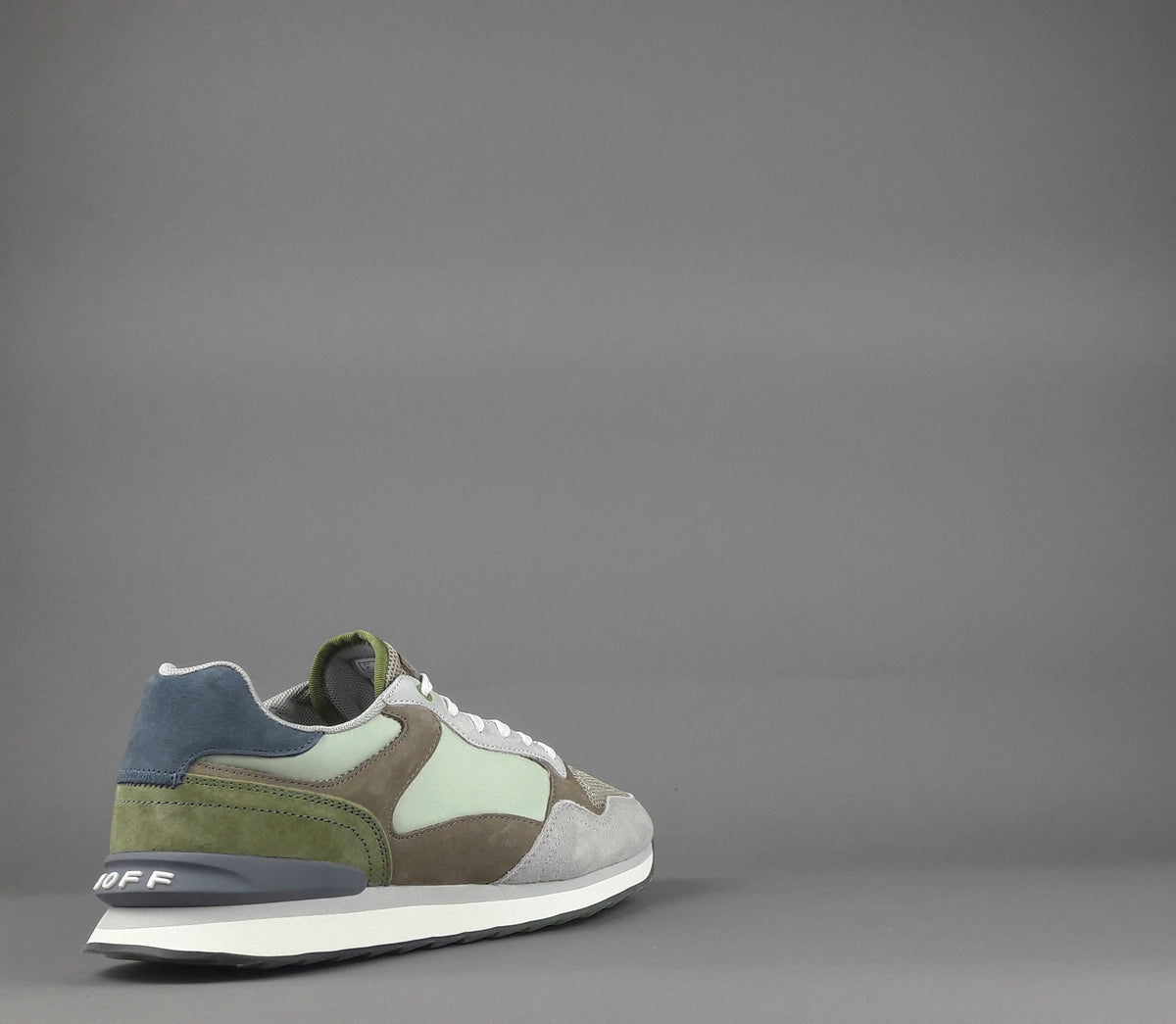 Hoff Sneakers Uomo City Baku Camoscio Tela Grigio Chiaro