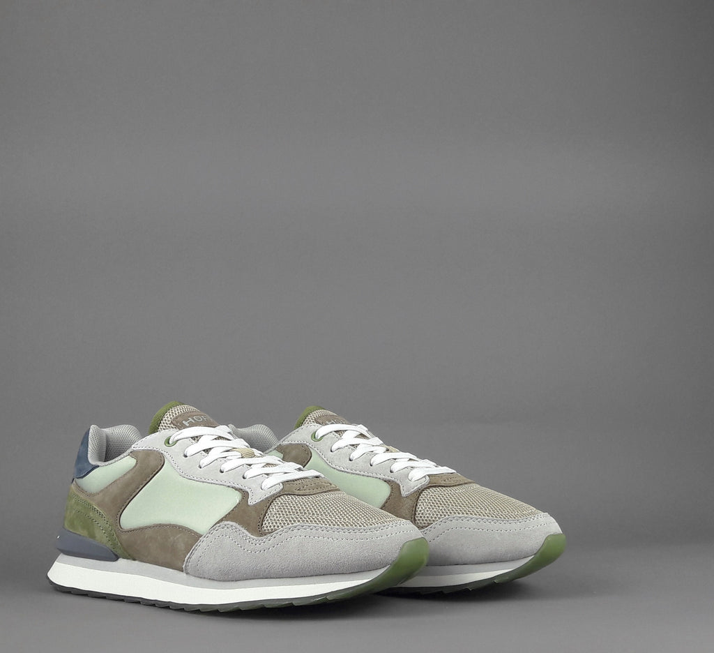 Hoff Sneakers Uomo City Baku Camoscio Tela Grigio Chiaro