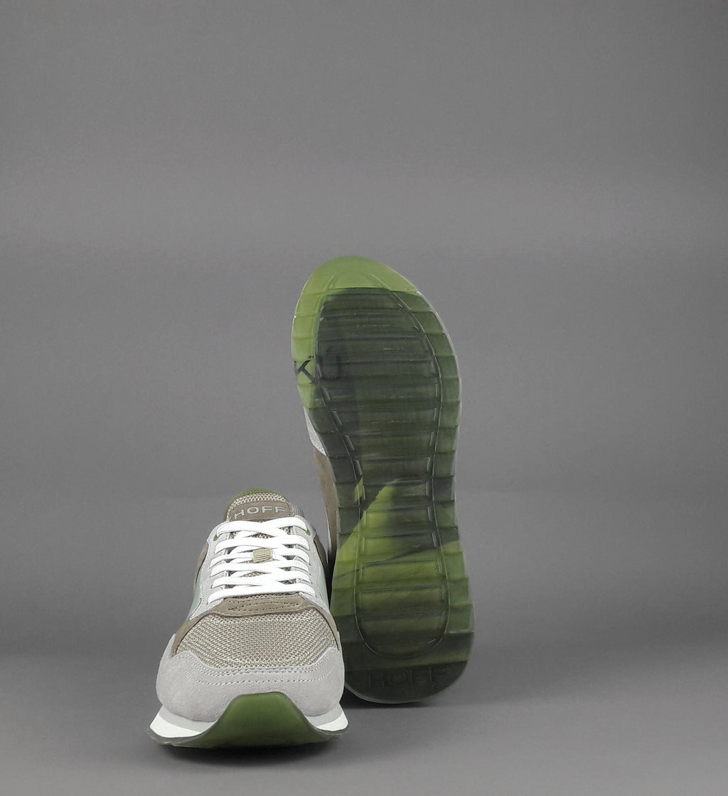 Hoff Sneakers Uomo City Baku Camoscio Tela Grigio Chiaro