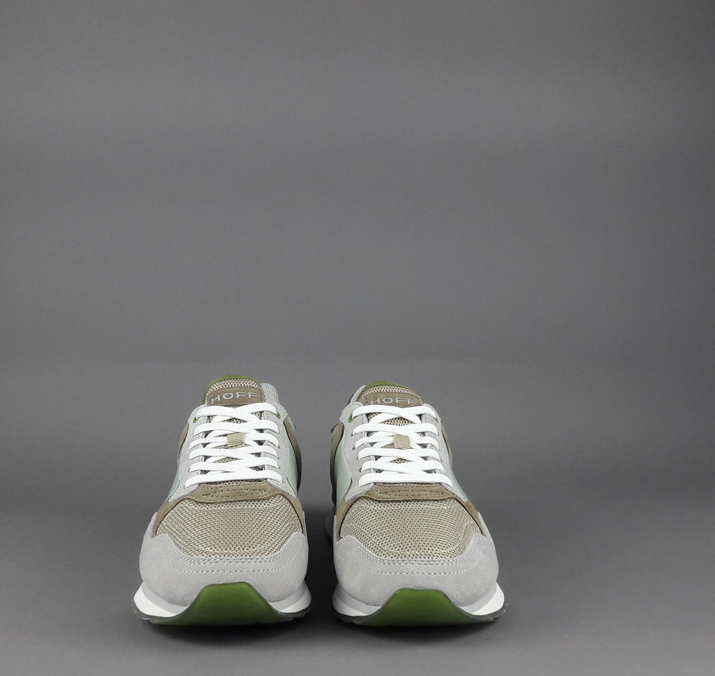 Hoff Sneakers Uomo City Baku Camoscio Tela Grigio Chiaro