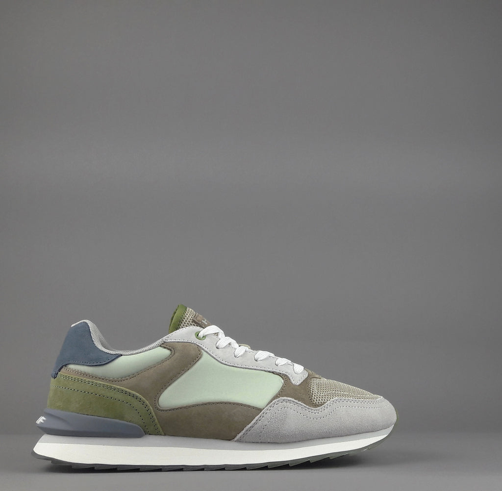Hoff Sneakers Uomo City Baku Camoscio Tela Grigio Chiaro