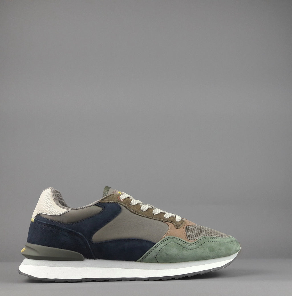 Hoff Sneakers Uomo City Cologne Camoscio Tela Verde Militare
